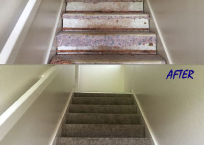 Stairs Before and After Carpet