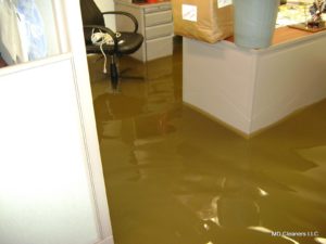 Flooded Office Area