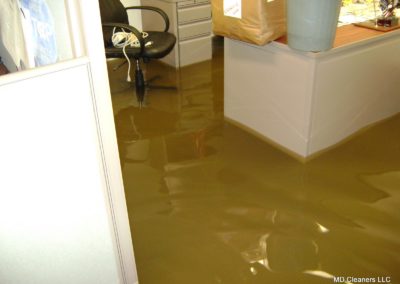 Flooded Office Area